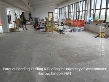 Parquet sanding, buffing & reoiling in Harrow 6