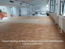 Parquet sanding, buffing & reoiling in Harrow 7