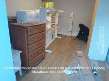 QuickStep Impressive Ultra Classic Oak Natural laminate flooring installation in Streatham Hill 2