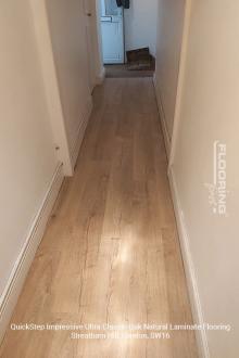 QuickStep Impressive Ultra Classic Oak Natural laminate flooring installation in Streatham Hill 8