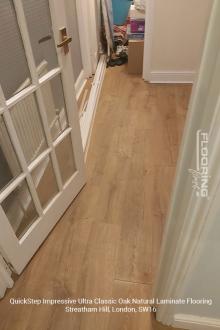 QuickStep Impressive Ultra Classic Oak Natural laminate flooring installation in Streatham Hill 10
