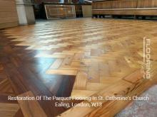 Restoration of the parquet flooring In St. Catherine's Church