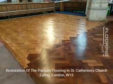 Restoration of the parquet flooring In St. Catherine's Church 1