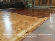 Restoration of the parquet flooring In St. Catherine