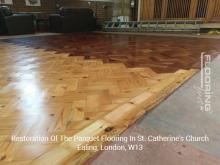 Restoration of the parquet flooring In St. Catherine's Church 2