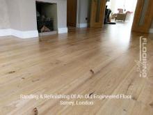 Sanding & refinishing of an old engineered flooring in Surrey 3