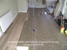 Smoked & white-oiled oak Xylo engineered flooring in Islington 1