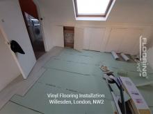 Vinyl flooring installation in Willesden 1