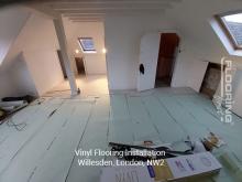 Vinyl flooring installation in Willesden 2