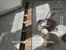 Wood floor & stairs repair and refinishing in East London