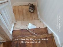 Wood floor re-oiling & stairs repair in Bromley 4