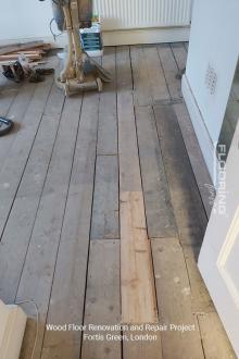 Wood floor renovation and repair in Fortis Green 2