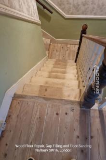 Wood floor repair, gap filling and floor sanding in Norbury 2