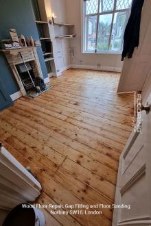 Wood floor repair, gap filling and floor sanding in Norbury 4