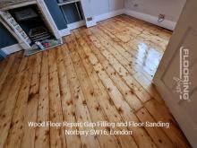 Wood floor repair, gap filling and floor sanding in Norbury 6