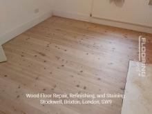 Wood floor repair, refinishing, and staining in Stockwell, Brixton 8