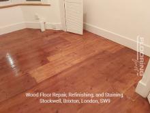 Wood floor repair, refinishing, and staining in Stockwell, Brixton 12