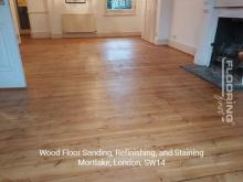 Wood floor sanding, refinishing, and staining in Mortlake, SW14 5
