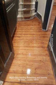 Wood floor sanding, refinishing, and staining in Mortlake, SW14 7