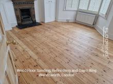 Wood floor sanding, refinishing and gap filling in Wandsworth 4