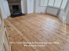 Wood floor sanding, refinishing and gap filling in Wandsworth 4