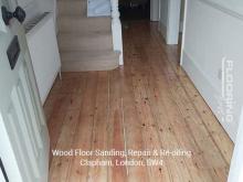 Wood floor sanding, repair and re-oiling in Clapham