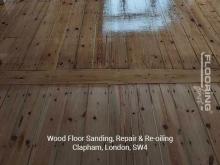 Wood floor sanding, repair and re-oiling in Clapham 5