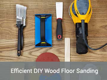 DIY wood floor sanding