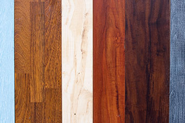 Painted wood flooring