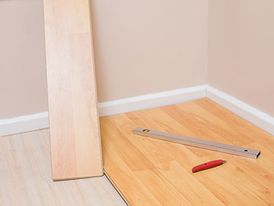 Installing the LVT flooring