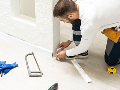 DIY LVT flooring installation - finishing touches