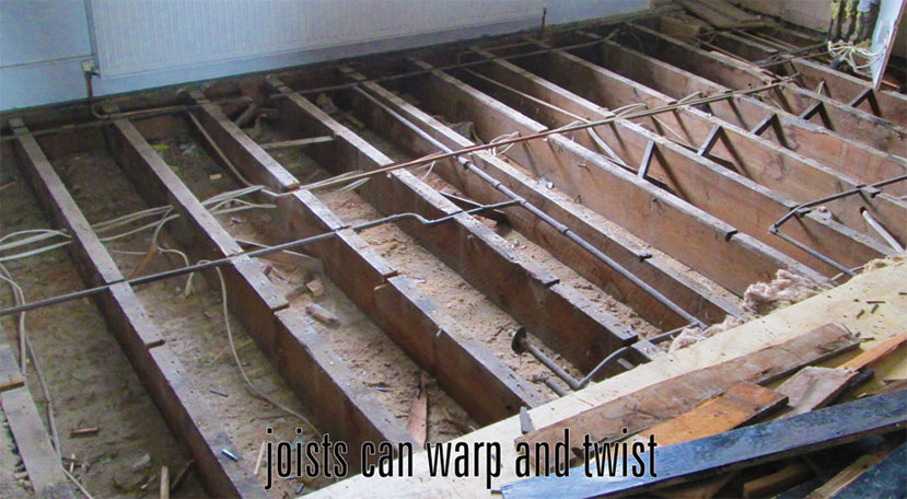Visible joists