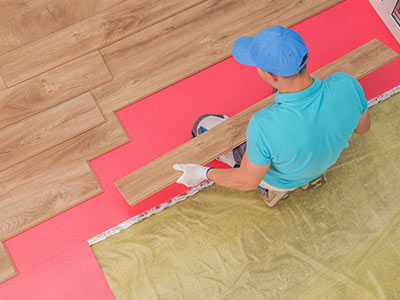 Laminate flooring installation - underlay