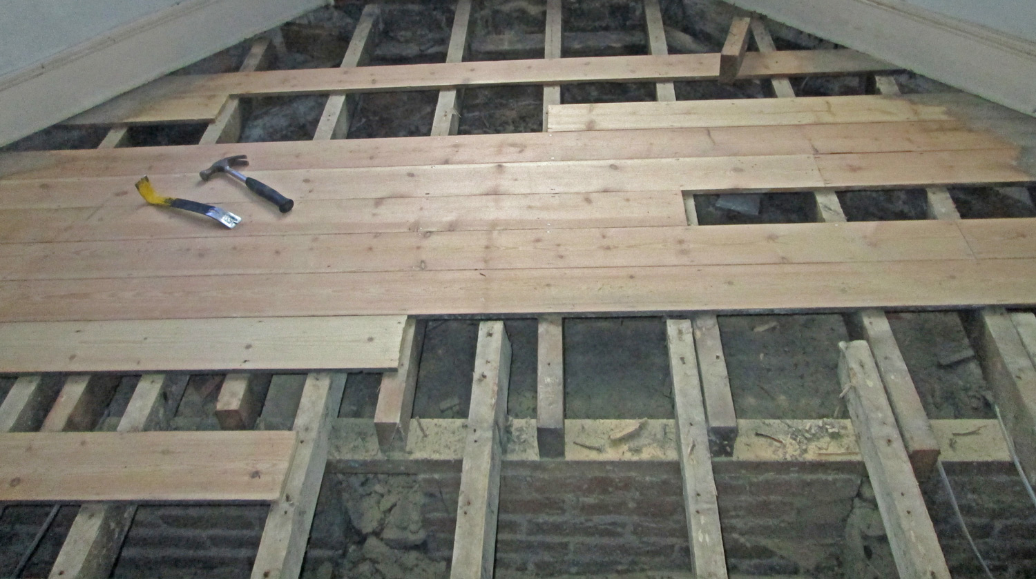 How To Install Hardwood Floors Directly Over Joists Wood Floor