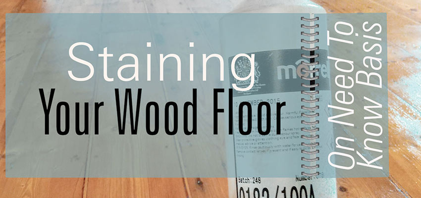 Staining wood floors