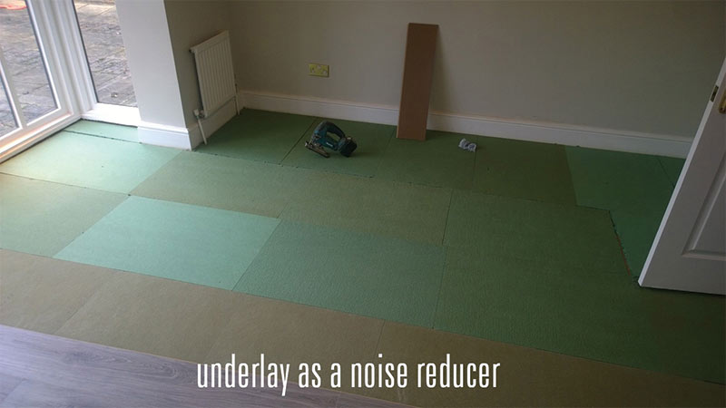 Underlay for noisy floors
