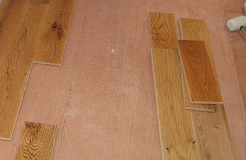 Wood floor over plywood