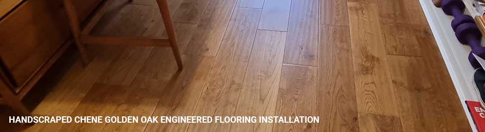 Chene Golden Oak engineered floor installation