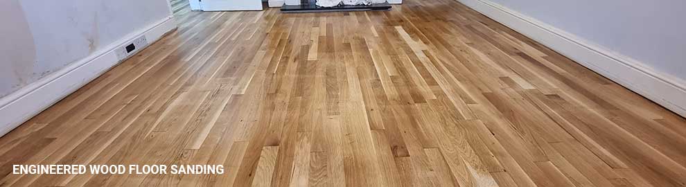 Engineered wood floor sanding