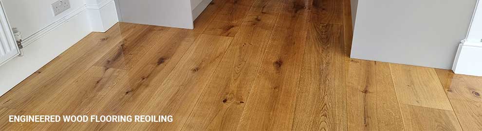 Engineered wood flooring reoiling