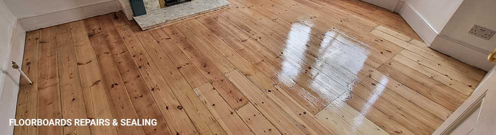 Floorboards repairs and sealing