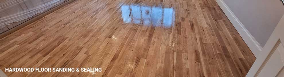 Hardwood floor sanding and sealing