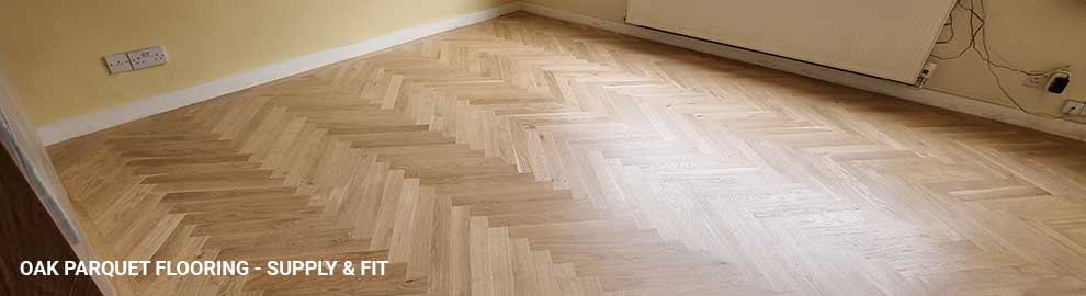 Oak parquet flooring - supply and fit