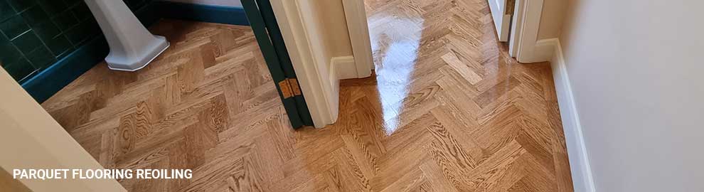 Parquet flooring reoiling