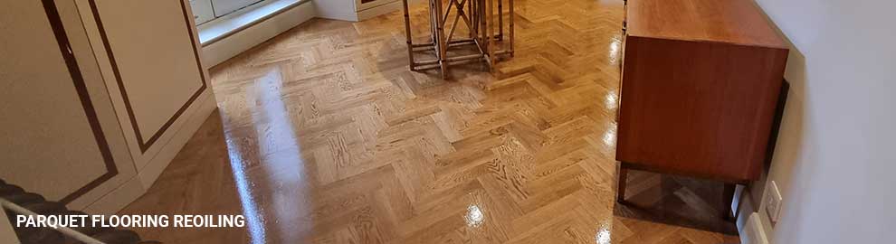 Parquet floor reoiling