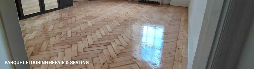 Parquet flooring repair and sealing