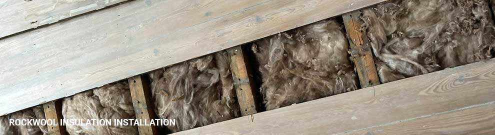 Rockwool insulation installation