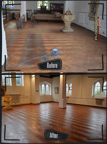 Church floor sanding