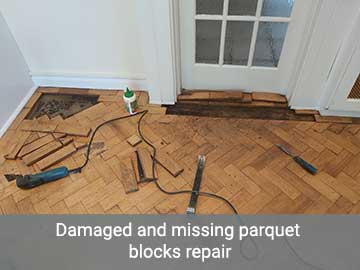 Damaged and missing parquet blocks repair