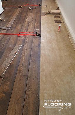 Fitting engineered wood planks